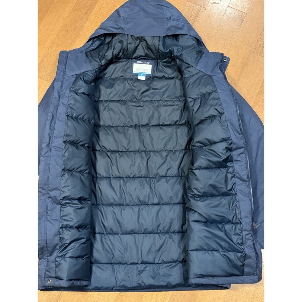 Columbia Men Blue Northbounder Turbo Down Parka Omni-Heat Hooded Jacket Coat XXL - Picture 8 of 13